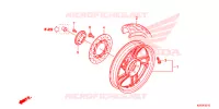 ROUE ARRIERE pour Honda SH 150 ABS SPECIAL 4E de 2013