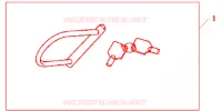 ANTIVOL U HONDA (TYPE M) pour Honda SH 150 ABS D SPECIAL 2F de 2013