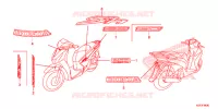AUTOCOLLANTS pour Honda SH 150 ABS D SPECIAL 4E de 2013