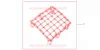 FILET BAGAGES NOIR pour Honda SH 150 ABS D SPECIAL 4E de 2013