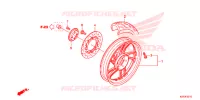 ROUE ARRIERE pour Honda SH 150 ABS D SPECIAL 4E de 2013