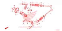ARBRE A CAMES   SOUPAPE pour Honda SH 150 ABS D de 2013