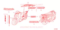 AUTOCOLLANTS pour Honda SH 150 ABS D de 2013