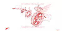 ROUE ARRIERE pour Honda SH 150 D SPECIAL 2E de 2013