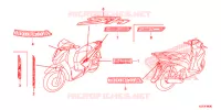 AUTOCOLLANTS pour Honda SH 150 D SPECIAL 2F de 2013