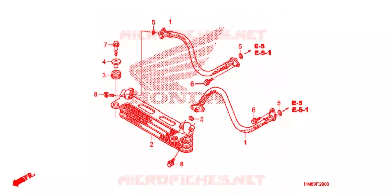RADIATEUR D'HUILE Honda ATV 250 FOURTRAX 2013  TRX250TMD
