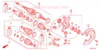 ARBRE DE ROUE AVANT (4WD) pour Honda FOURTRAX 420 RANCHER 4X4 Electric Shift CAMO de 2011