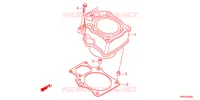 CYLINDRE pour Honda FOURTRAX 420 RANCHER 4X4 Electric Shift CAMO de 2011