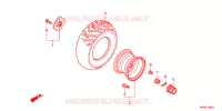 ROUE ARRIERE pour Honda FOURTRAX 420 RANCHER 4X4 Electric Shift de 2011