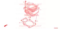 CYLINDRE pour Honda FOURTRAX 420 RANCHER 4X4 Manual Shift CAMO de 2011