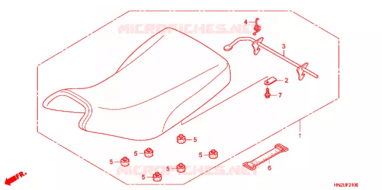 SELLE Honda ATV 500 FOURTRAX 2013  TRX500FAD
