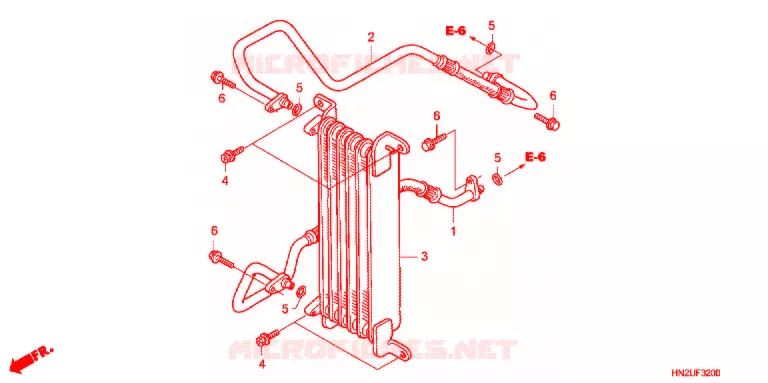 RADIATEUR D'HUILE Honda ATV 500 FOURTRAX 2013  TRX500FAD