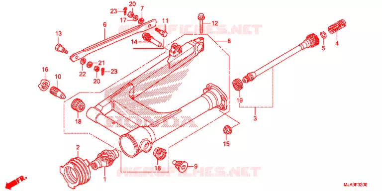 BRAS OSCILLANT (VT750C/C2S/CA/CS) Honda MOTO 750 SHADOW 2013  VT750C2SD