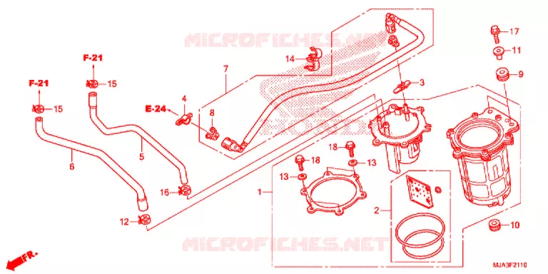 POMPE A ESSENCE (VT750C/C2S/CA/CS) Honda MOTO 750 SHADOW 2013  VT750CAD
