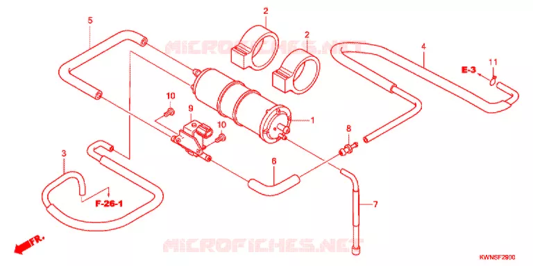 SYSTÈME DE RECYCLAGE DES GAZ Honda SCOOTER 125 PCX 2013  WW125SD