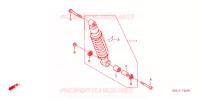 AMORTISSEUR ARRIERE pour Honda XR 125 L  ARRANQUE ELÉCTRICO de 2010
