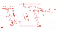 BEQUILLE pour Honda XR 125 L  ARRANQUE ELÉCTRICO de 2010