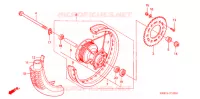 ROUE ARRIERE pour Honda XR 125 L  ARRANQUE ELÉCTRICO de 2010
