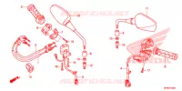 COMMODO   CABLE   RETROVISEUR pour Honda CB 1000 R de 2014