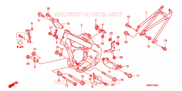 CADRE Honda MOTO 250 CRF 2011  CRF250RB