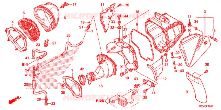 FILTRE A AIR Honda MOTO 450 CRF 2015  CRF450XE