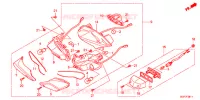 FEUX ARRIERE (NSC502WH/T2) pour Honda VISION 50 R REPSOL de 2013