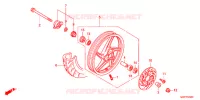 ROUE AVANT pour Honda VISION 50 R REPSOL de 2013