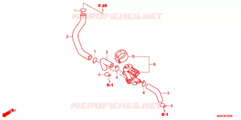 VALVE DE COMMANDE D'INJECTION D'AIR Honda MOTO 1000 CBR 2014  CBR1000RAE