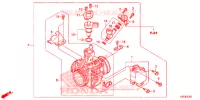 CORPS DE PAPILLON pour Honda CBR 250 R ABS REPSOL de 2015