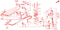 MAITRE CYLINDRE DE FREIN ARRIERE pour Honda CBR 300 R de 2015