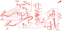 MAITRE CYLINDRE DE FREIN ARRIERE pour Honda CBR 300 R de 2015