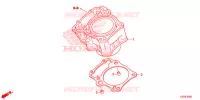 CYLINDRE pour Honda CBR 300 MATT BLACK de 2015