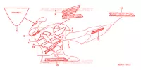 AUTOCOLLANTS ('04 '06) pour Honda CBR 600 F4 de 2005
