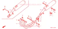 SILENCIEUX D'ECHAPPEMENT pour Honda CBR 600 F4 de 2005