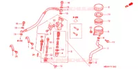 MAITRE CYLINDRE DE FREIN ARRIERE pour Honda CBR 600 F4i de 2006