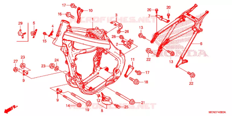 CADRE Honda MOTO 450 CRF 2015  CRF450RF