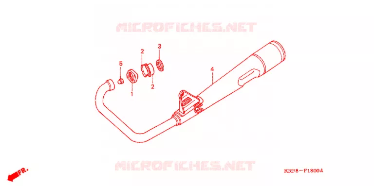 SILENCIEUX D'ECHAPPEMENT Honda MOTO 125 CG 2003  CGL1252WH3