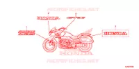 AUTOCOLLANTS pour Honda CTX 1300 ABS de 2015