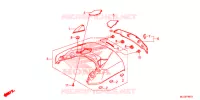 CAPOT CENTRAL ARRIERE pour Honda F6B 1800 BAGGER de 2014
