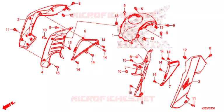 OUIES DE RADIATEUR Honda MOTO 125 MSX 2014  MSX125E