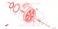 ROUE AVANT pour Honda NC 750 INTEGRA SPORT de 2015