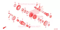 BOITE DE VITESSES (ARBRE SECONDAIRE) pour Honda NC 750 INTEGRA de 2015