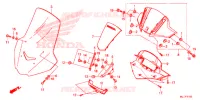 ENTOURAGE DE COMPTEUR pour Honda NC 750 INTEGRA de 2015