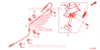 LEVIER DE FREIN DE STATIONNEMENT pour Honda NC 750 INTEGRA de 2015