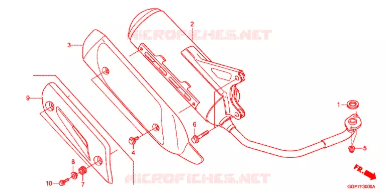SILENCIEUX D'ECHAPPEMENT Honda SCOOTER 50 VISION 2015  NSC50T2E