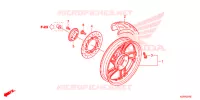 ROUE ARRIERE pour Honda SH 125 ABS SPORTY de 2014