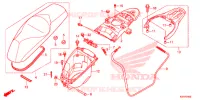 SELLE   COFFRE pour Honda SH 125 SPORTY SPECIAL 3ED de 2014