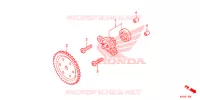 POMPE A HUILE pour Honda SH 125 SPORTY SPECIAL 4E de 2014