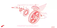 ROUE ARRIERE pour Honda SH 125 SPORTY SPECIAL 4E de 2014
