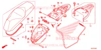 SELLE   COFFRE pour Honda SH 125 SPORTY SPECIAL 4E de 2014